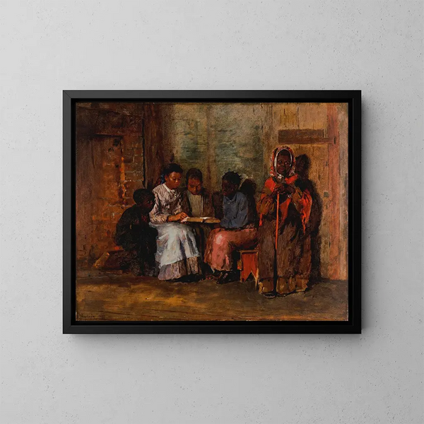 Sonntagmorgen in Virginia - Winslow Homer — gerahmtes Bild an der Wand