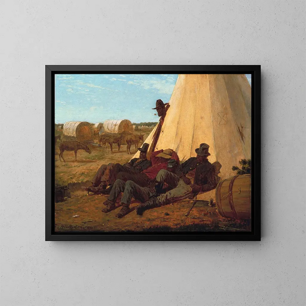 Le Bon Côté - Winslow Homer — gerahmtes Bild an der Wand