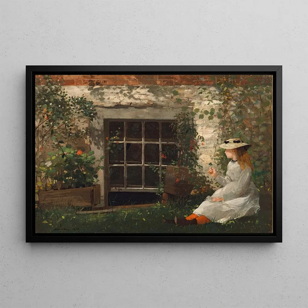 Das vierblättrige Kleeblatt - Winslow Homer — gerahmtes Bild an der Wand