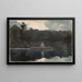 Der einsame Fischer - Winslow Homer — gerahmtes Bild an der Wand