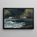 Die schnellen Flüsse des Hudson River Adirondacks - Winslow Homer — gerahmtes Bild an der Wand