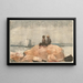 Zwei Jungen, die auf Jollen schauen - Winslow Homer — gerahmtes Bild an der Wand