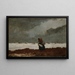 Zwei Figuren am Meer - Winslow Homer — gerahmtes Bild an der Wand