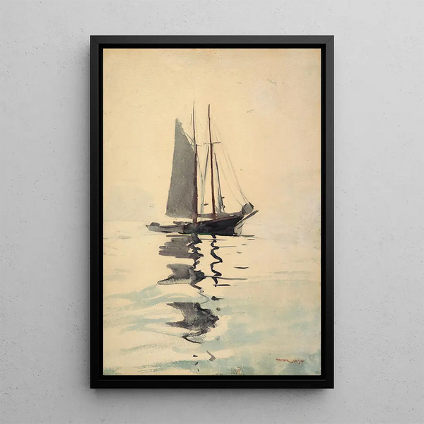 Winslow Homer - Twomasted Schooner with Dory.webp