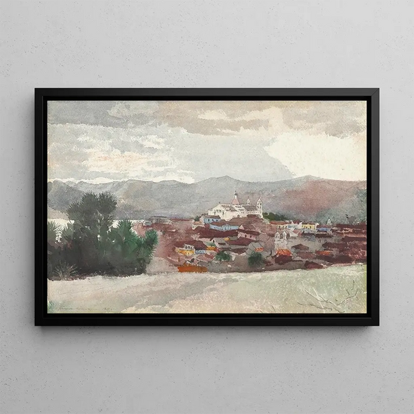 Ansicht von Santiago de Cuba - Winslow Homer — gerahmtes Bild an der Wand