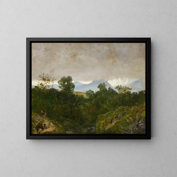 Landschaft des Podhale - Wojciech Gerson — gerahmtes Bild an der Wand