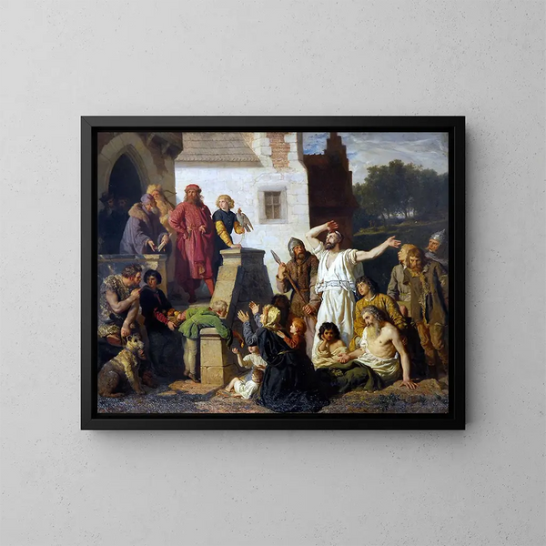 Empfang der Juden - Wojciech Gerson — gerahmtes Bild an der Wand