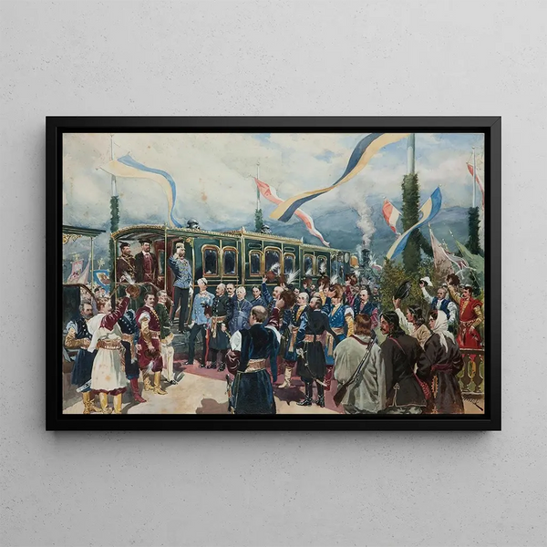 Wojciech Kossak - Farewell of the Emperor in upkw.webp