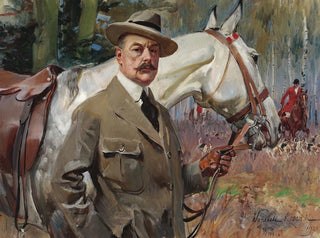 Wojciech Kossak - Selfportrait with a horse.webp
