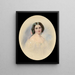 Portrait einer Dame - Woldemar Hau — gerahmtes Bild an der Wand