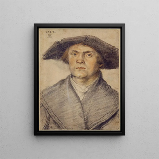 Wolf Huber - Portrait of a Man Waering a FurLined Coat and BroadRimmed Hat.webp