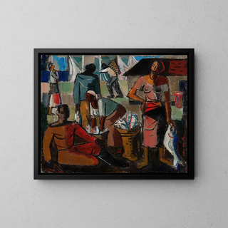 Innenraum - Wolf Kibel — gerahmtes Bild an der Wand