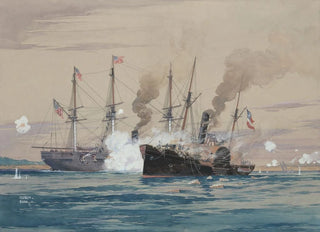 Worden Wood - USS Pensacola and the CSS Governor Moore.webp