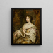 Portrait de Maria Mancini - Atelier de Caspar Netscher — gerahmtes Bild an der Wand
