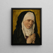 Mater Dolorosa Jungfrau der Schmerzen - Atelier von Dieric Bouts — gerahmtes Bild an der Wand