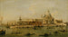 Venedig, die Zollstation und Santa Maria della Salute - Atelier von Francesco Guardi — Ansicht des Kunstwerks