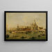 Venedig, die Zollstation und Santa Maria della Salute - Atelier von Francesco Guardi — gerahmtes Bild an der Wand