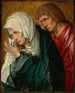 Die Jungfrau und Johannes den Evangelisten - Atelier von Jacob Cornelisz van Oostsanen — Ansicht des Kunstwerks