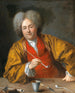 Ein eleganter Herr mit einer Pfeife - Atelier von Jean-Baptiste Santerre — Ansicht des Kunstwerks