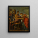 Rebecca und Eliezer am Brunnen - Atelier d'Ottavio Vannini — gerahmtes Bild an der Wand