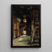 Innenansicht eines westphalischen Landhauses - Worthington Whittredge — gerahmtes Bild an der Wand