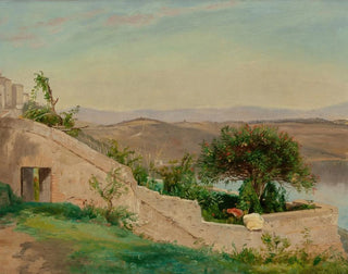 Worthington Whittredge - Lake Albano from Castle Gandolfi Italy.webp