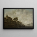 Ufer des Kanals - Wouter Knijff — gerahmtes Bild an der Wand