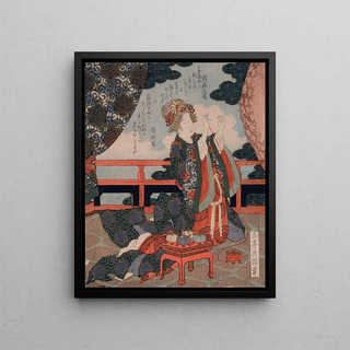 Yashima Gakutei - Representing the Tanabata Festival Weaver Princess Threading a Needle.webp