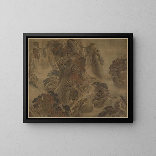 Route vers Shu - Yuan Yao — gerahmtes Bild an der Wand