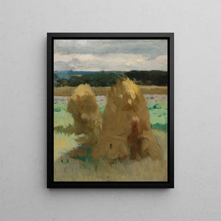 Zdzisaw Jasiski - Rye sheaves in the field study for the triptych Bread.webp