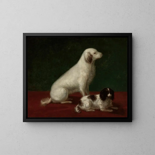 Zofia SzymanowskaLenartowicz - Two dogs Miskon and Medorek.webp