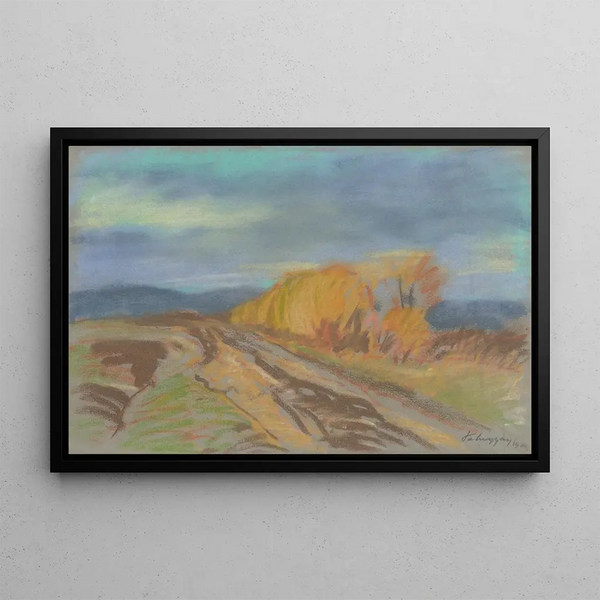 Herbstmotiv - Zolo Palugyay — gerahmtes Bild an der Wand