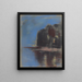 Lac Bleu unter Black Rock - Zolo Palugyay — gerahmtes Bild an der Wand