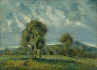 Zolo Palugyay - Liptov Landscape with Trees.webp