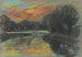 Fluss in einem Gehölz aus dunklen Weiden - Zolo Palugyay — Ansicht des Kunstwerks