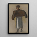 Studie eines Mannes in traditioneller Tracht - Zolo Palugyay — gerahmtes Bild an der Wand