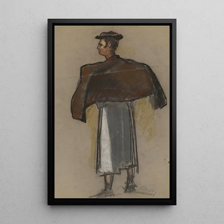 Zolo Palugyay - Study of a Man in a Folk Costume.webp