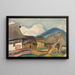 Dorf - Zolo Palugyay — gerahmtes Bild an der Wand
