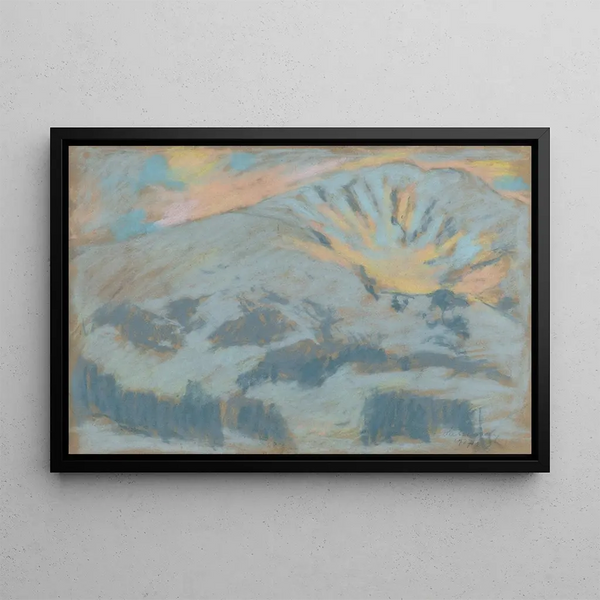 Winter in den Hoch-Tatraen - Zolo Palugyay — gerahmtes Bild an der Wand