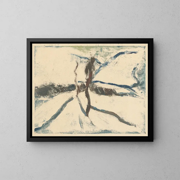 Winter in den Bergen - Zolo Palugyay — gerahmtes Bild an der Wand