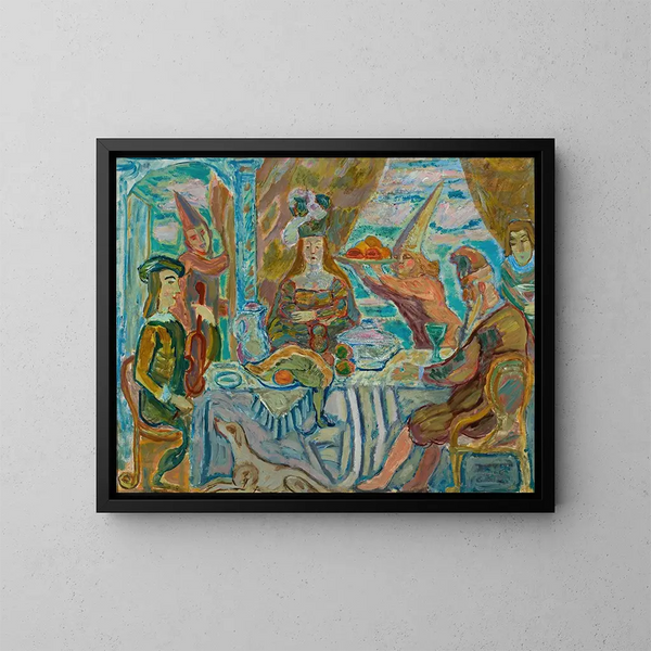 Bankett - Zygmunt Waliszewski — gerahmtes Bild an der Wand