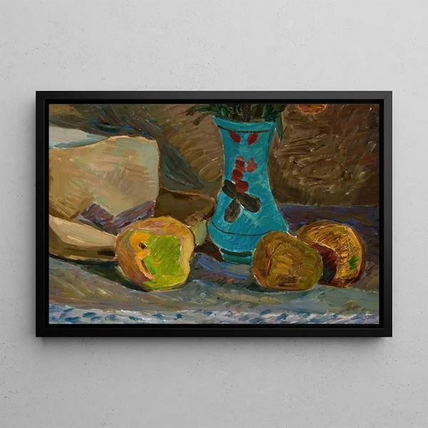 Vase der blauen Blumen - Zygmunt Waliszewski — gerahmtes Bild an der Wand