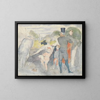 Zygmunt Waliszewski - Booth I with a selfportrait.webp