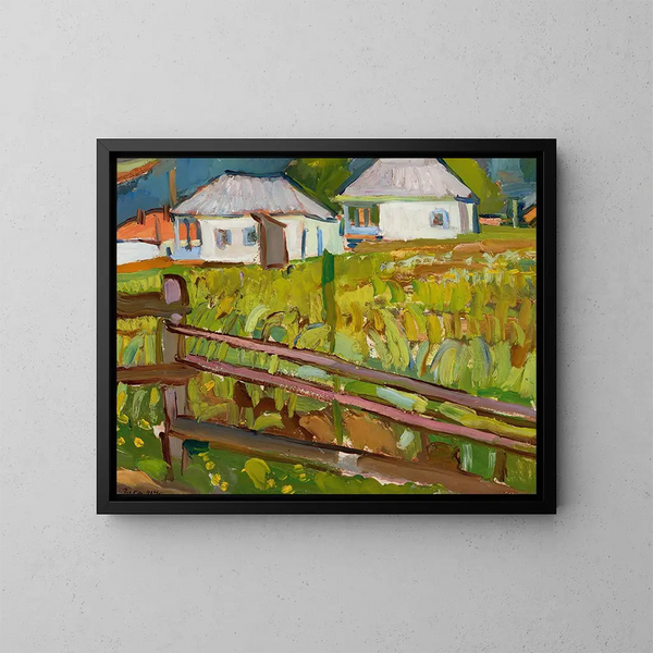 Landschaft - Zygmunt Waliszewski — gerahmtes Bild an der Wand