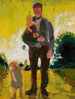 Mann mit Kindern - Zygmunt Waliszewski — Ansicht des Kunstwerks