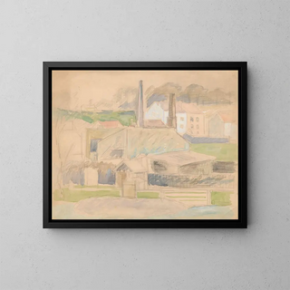 Zygmunt Waliszewski - Sketch of a city landscape.webp