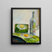Stillleben mit Flasche - Zygmunt Waliszewski — gerahmtes Bild an der Wand