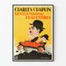 Vintage-Poster Charles Chaplin Gentlemen Chauffeur im roten Auto