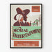 Vintage-Dekorposter Moral Entertainment altes Theater