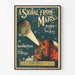 Vintage-Poster A Signal From Mars - Retro-Musik-Wanddekoration